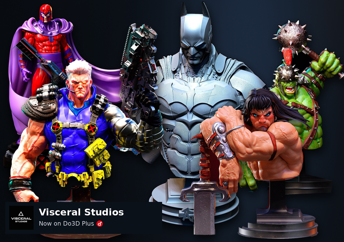 Visceral Studios 3D model collection, now available on Do3D