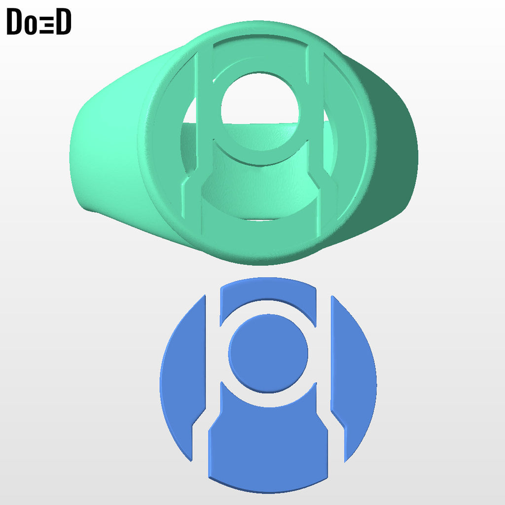 Red Lantern Ring | 3D Printable Model Print File STL #RL15