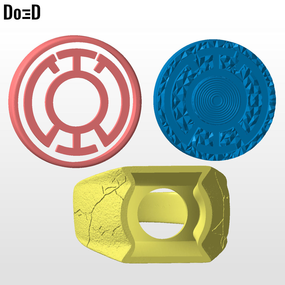 Blue Lantern Ring Hope 3D Printable Model Print STL File #BLR325