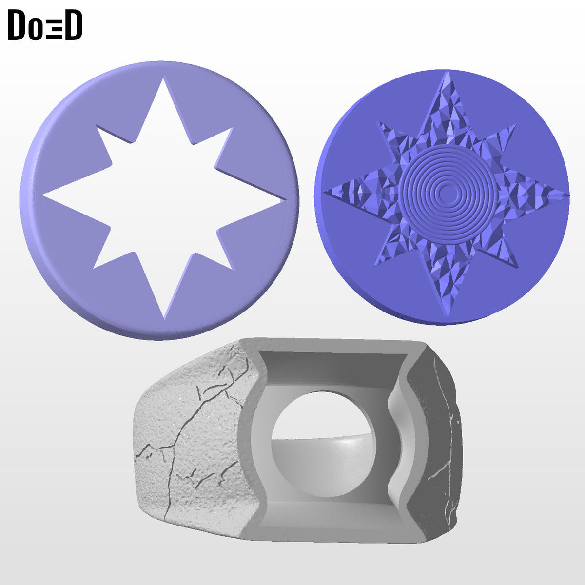 Star Sapphire Lantern Ring Love 3D Printable Model Print STL File #SSR325