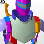 Vigilante Armor and Sword from Peacemaker 3D Printable Model STL File #V284