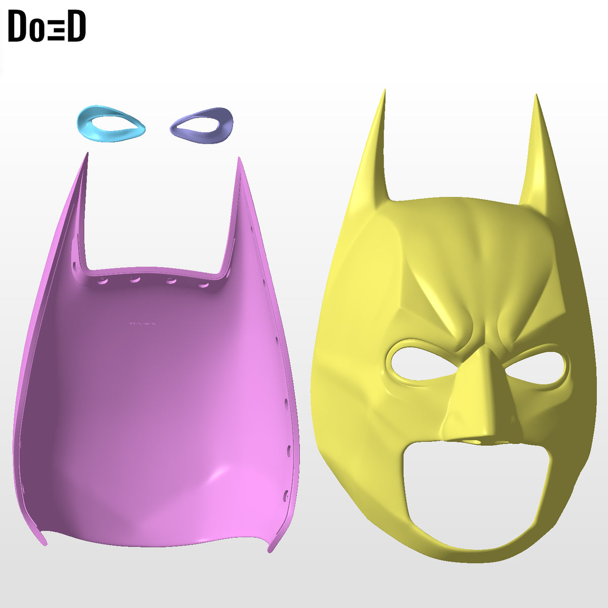Batman TDK Helmet The Dark Knight 2008 | 3D Printable Model Print File STL #H27