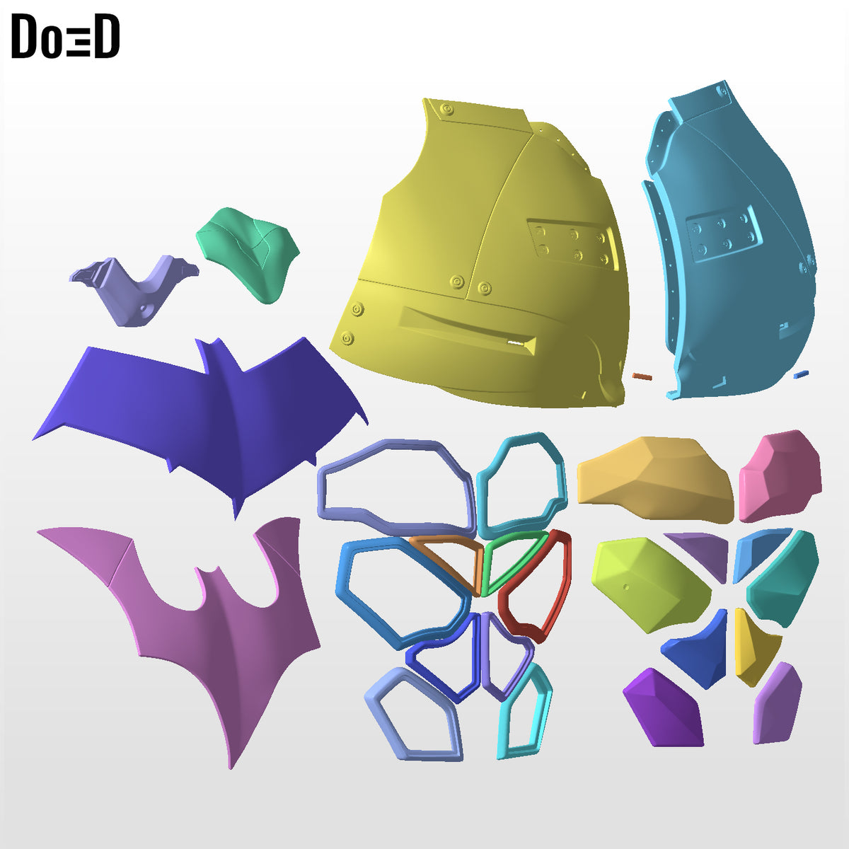 Red Hood Chest Abs Interchangeable with Batman Beyond | 3DPrintable Model #RHAV1