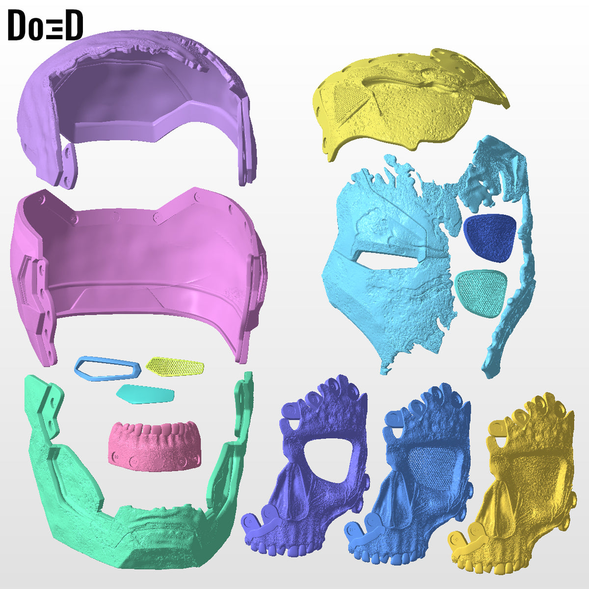 Zombie Iron Man Mark 46 Spider-Man Far From Home Helmet | 3D Printable Model #IZ