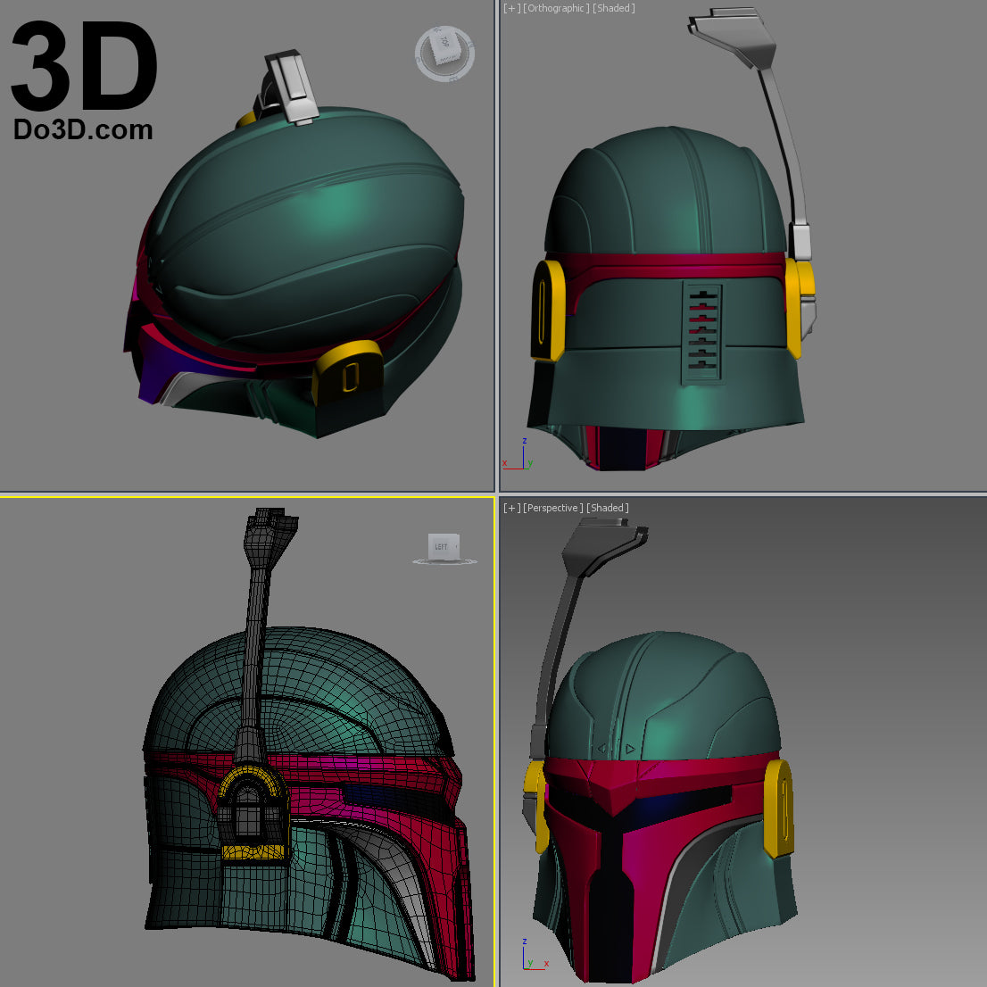 Variant Kai Arts Star Wars Boba Fett Helmet | 3D Model Project #975