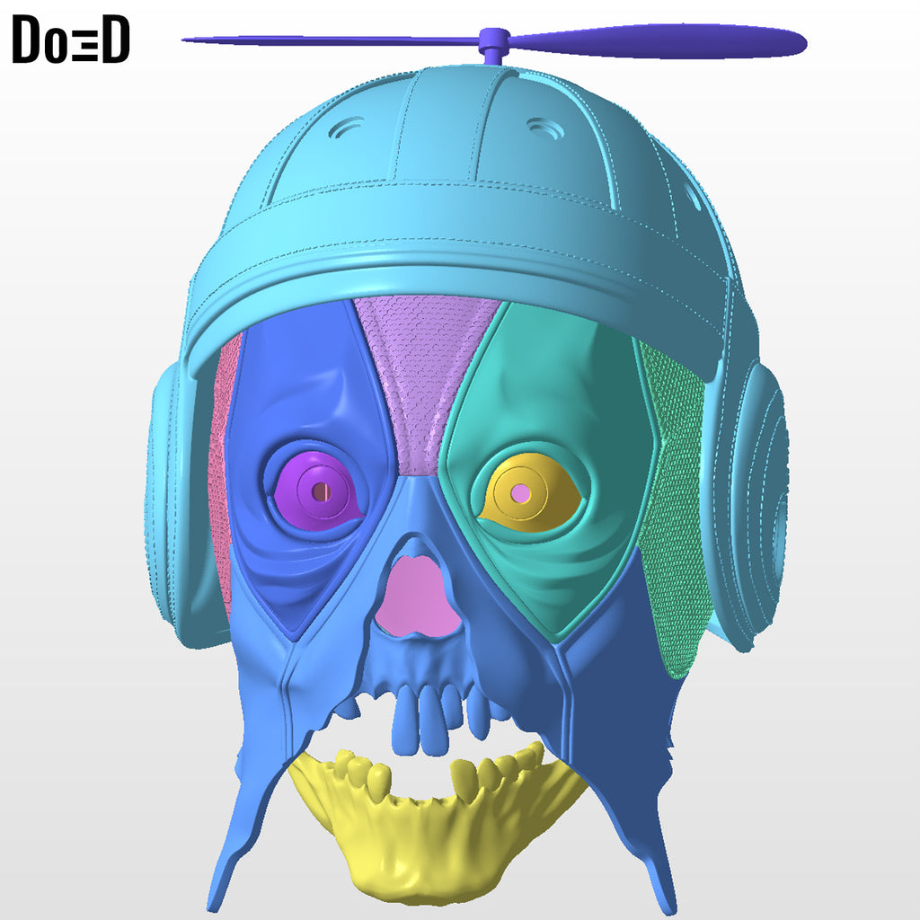 Modular Headpool Helmet: 3D Printable Model STL File #HH42
