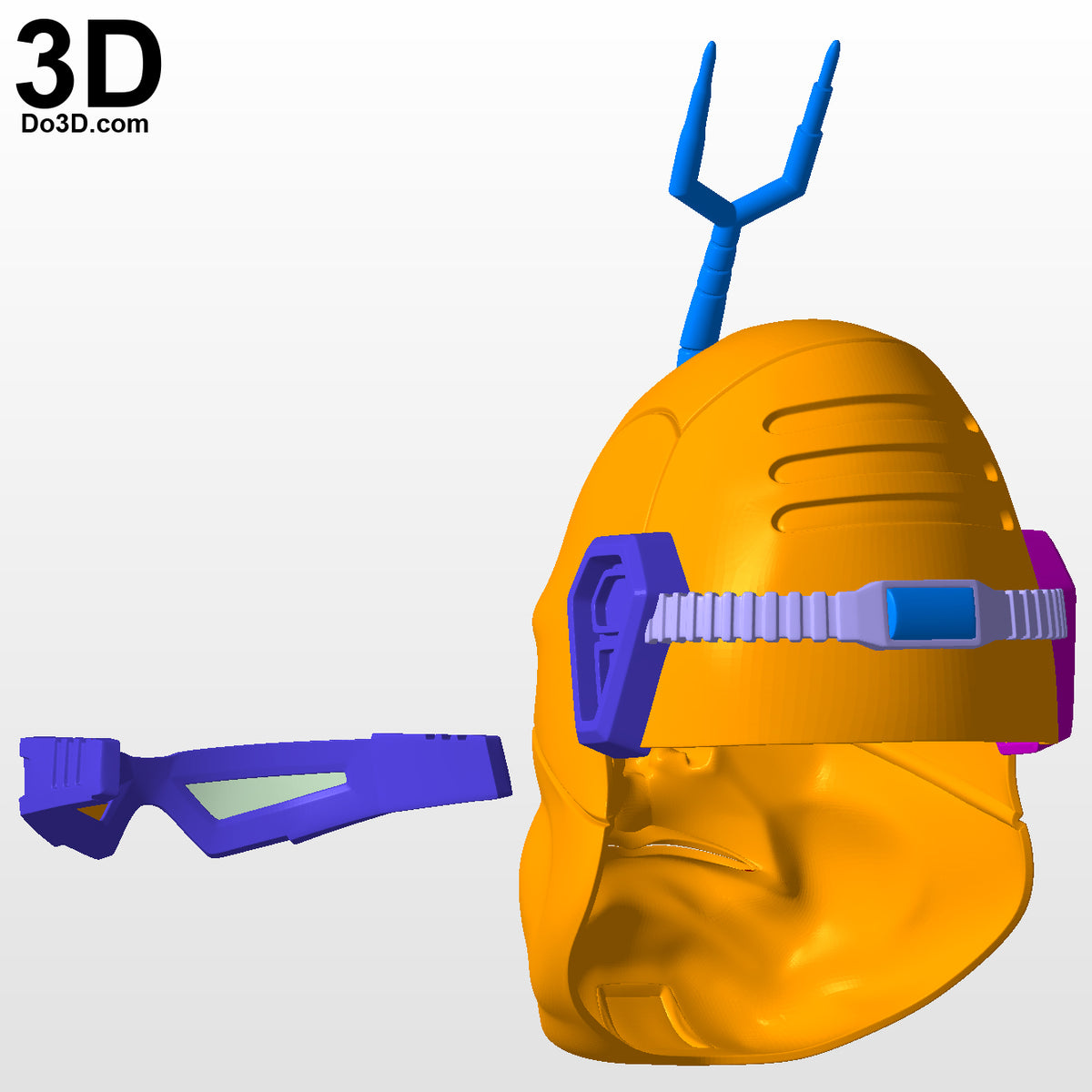Krang Android Helmet Mask Teenage Mutant Ninja Turtles | 3D Printable Mode #5245