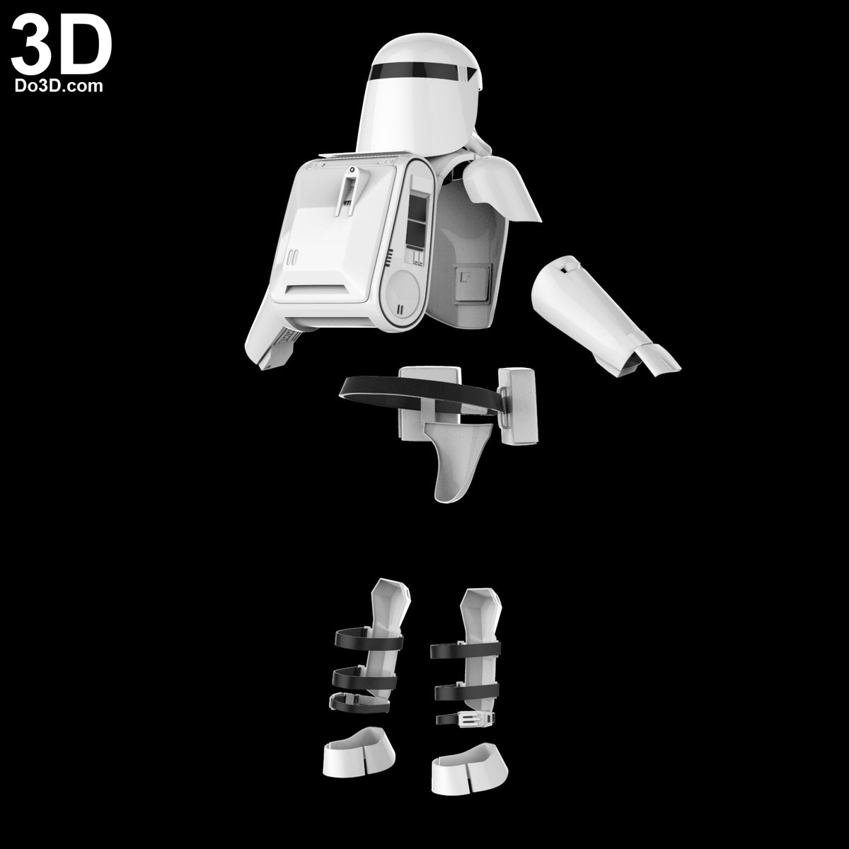 Snowtrooper Helmet + Armor Star Wars  | 3D Model Project #31