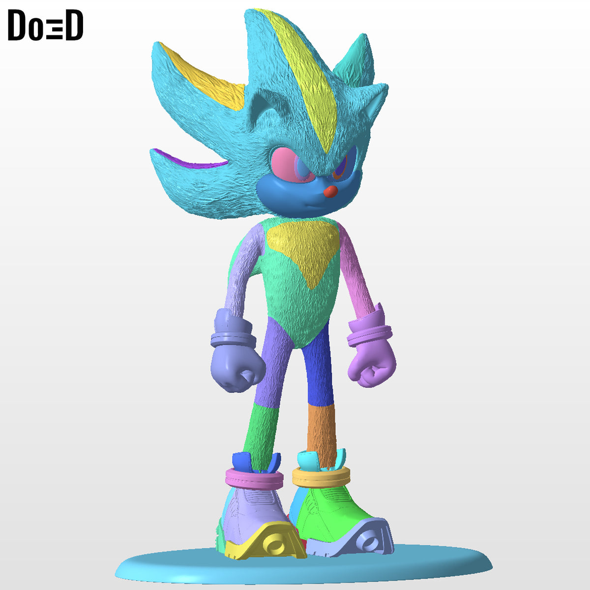 Shadow Sonic 3 Statue | 3D Printable Model #SS04