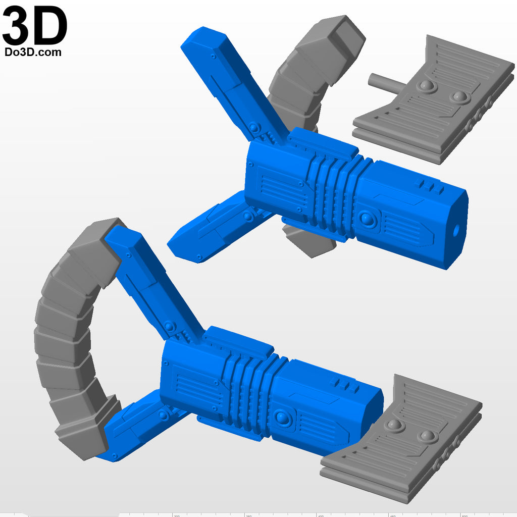 Bloodsport Dual Pistol Gun Weapon 3D Printable Model STL File #BB93