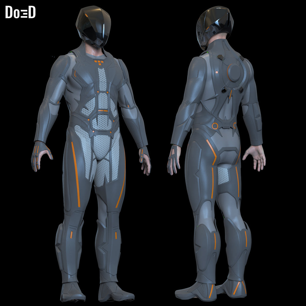 Rinzler Suit Tron Legacy Armor | 3D Printable Model STL Print #A599