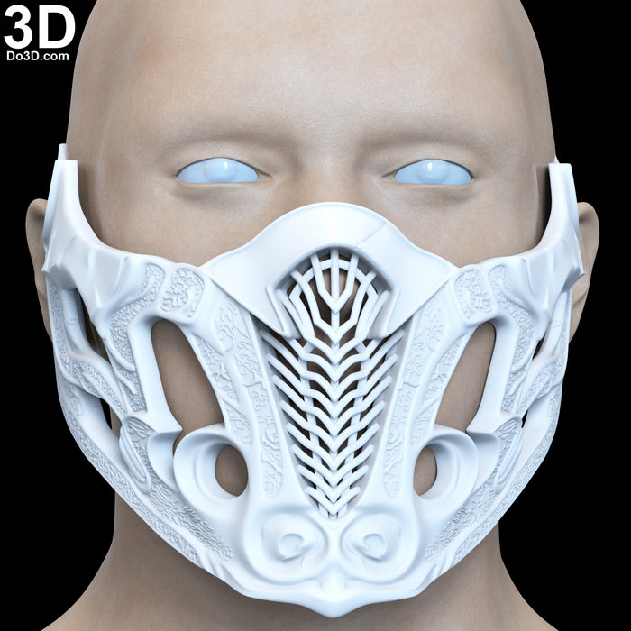 Mortal Kombat 2021 Sub-Zero Mask 3D Printable Model Subzero Sub Zero STL #SZ21