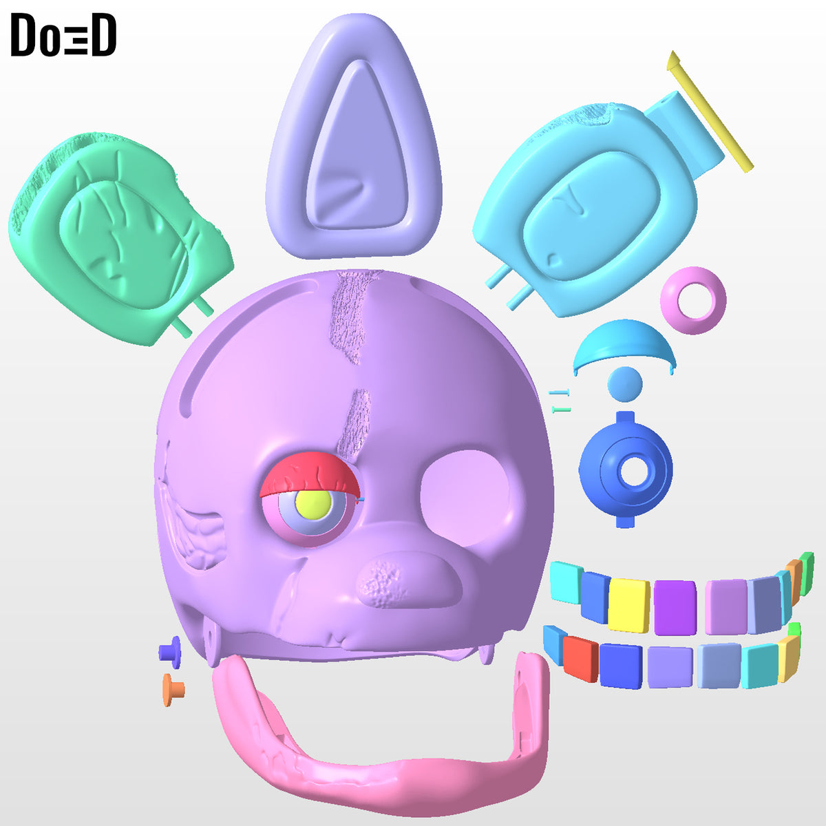 Spring Bonnie Helmet Five Nights at Freddy's | 3D printable model file #SBD1