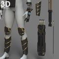 Hawkeye Avengers Endgame Ronin Armor Set | 3D Printable Model #6209