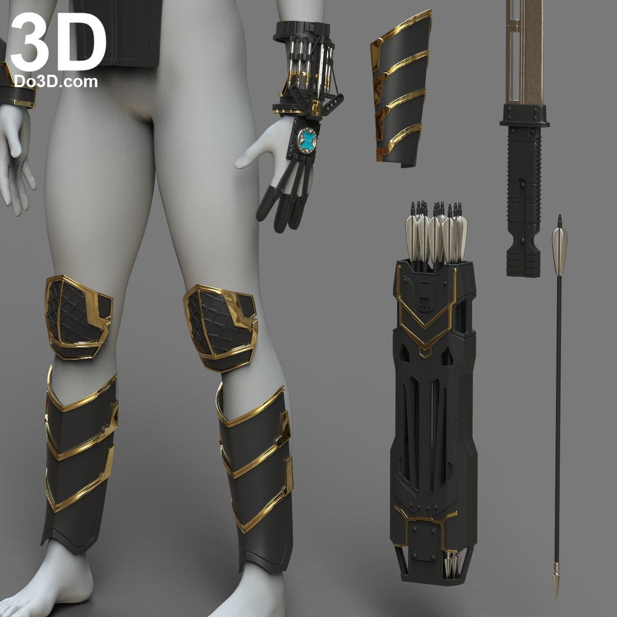 Hawkeye Avengers Endgame Ronin Armor Set | 3D Printable Model #6209