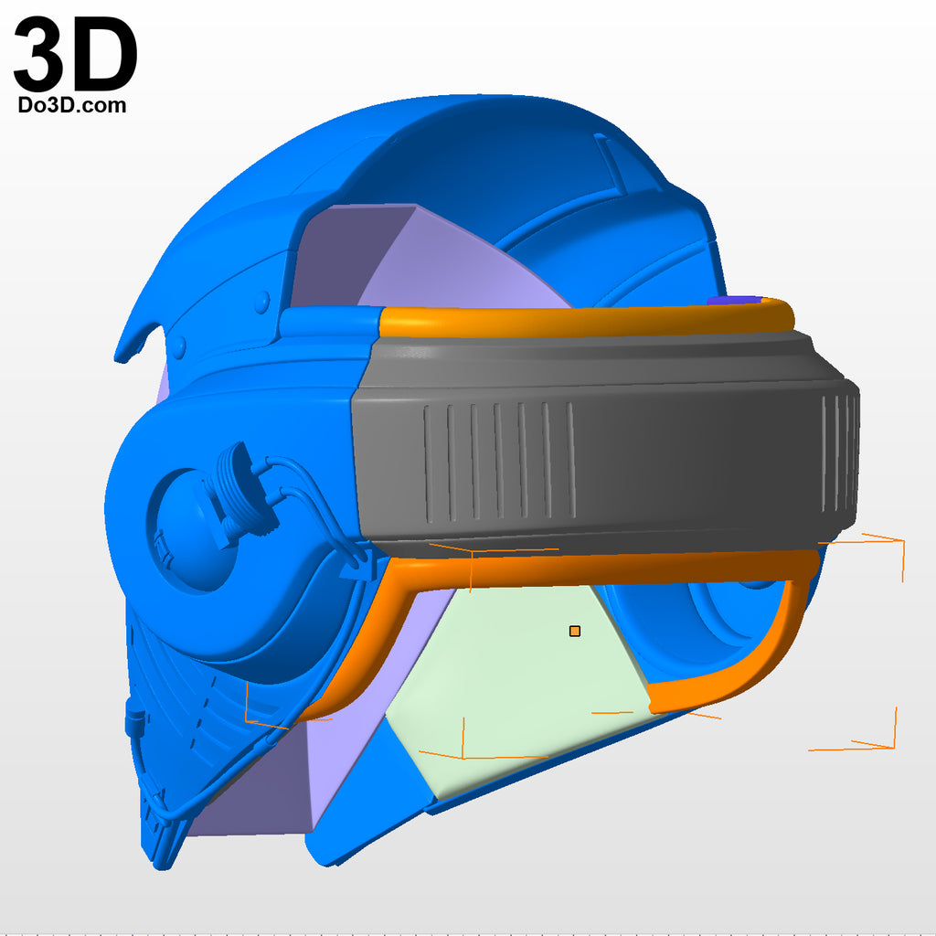 Rey's Training Helmet Star Wars Rey and D-O , 3D Printable Printable Model #6344