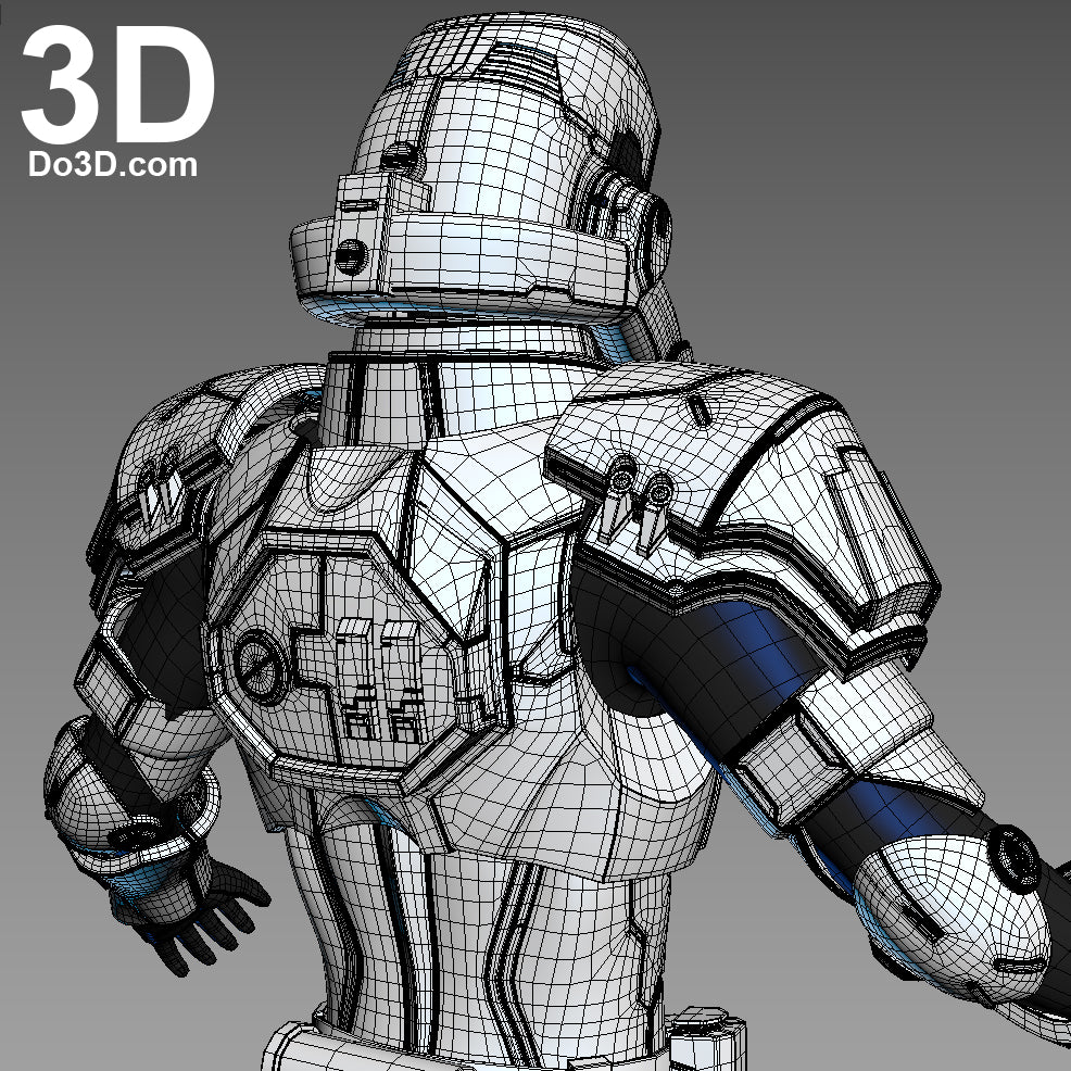 Variant Star Wars Stormtrooper Full Body Armor Suit | 3D Model Project #1066