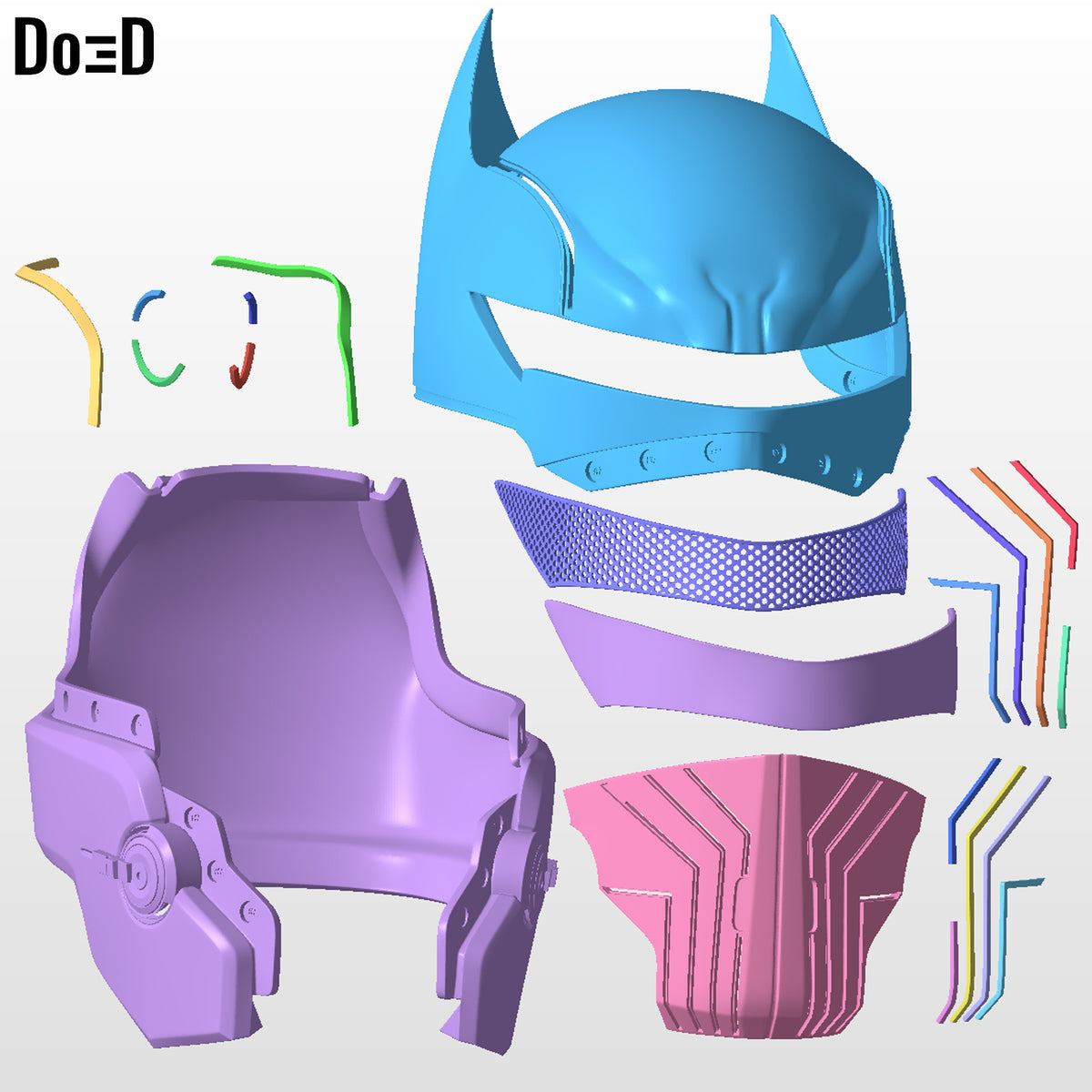 HellBat Full Armors XE Suit Version Batman 3D Printable Model STL File #HB486