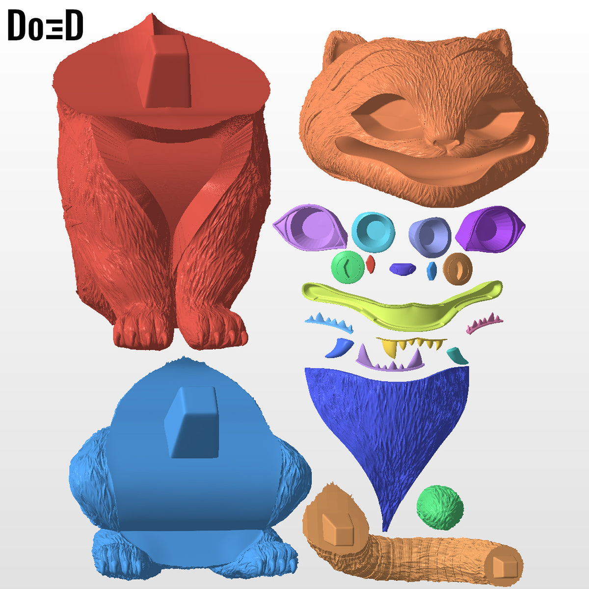 Derpy Tiger KPop Demon Hunters Any Scale Figure 3D Model STL File #DT91