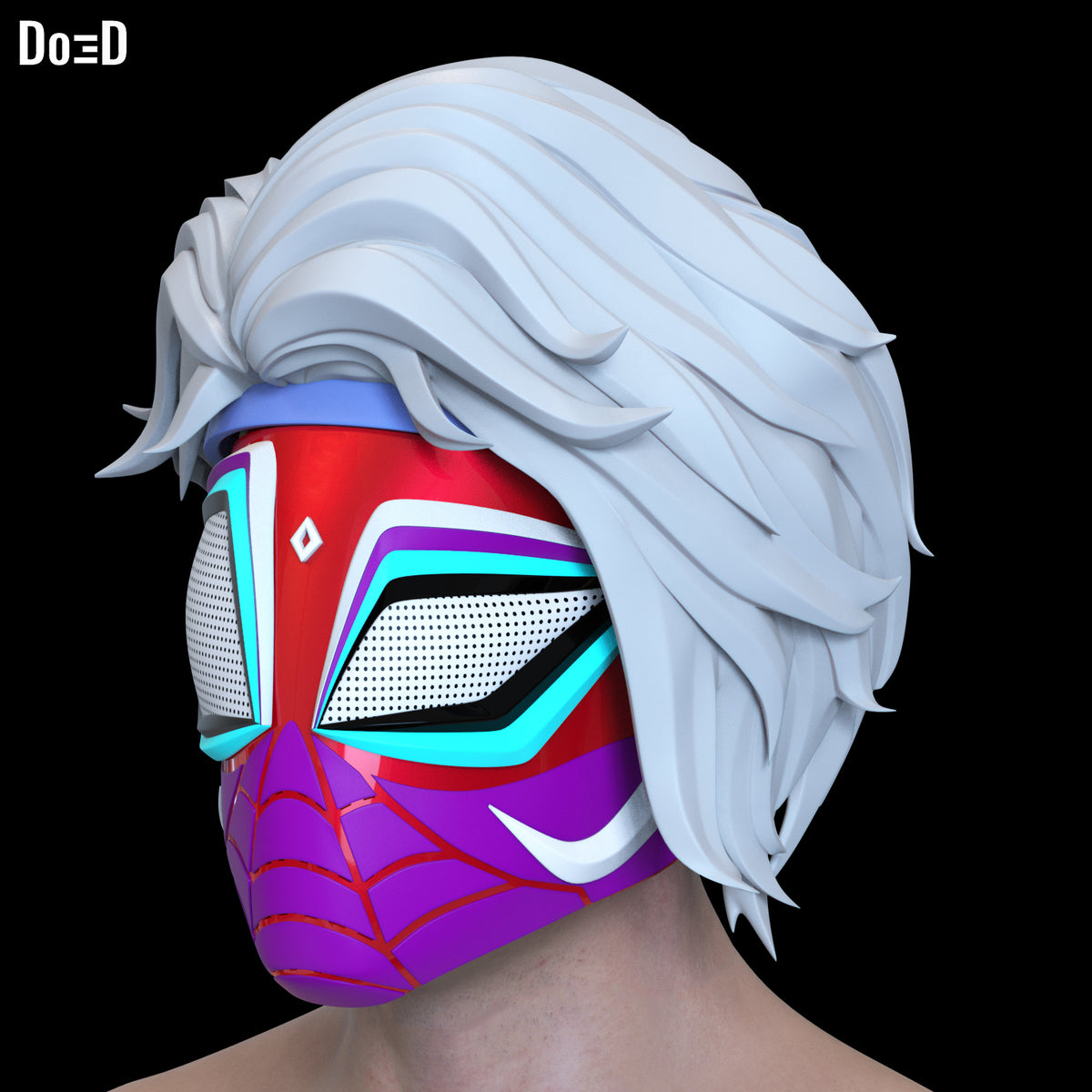 Pavitr Prabhakar Indian Spider-Man Across the Spider-Verse Helmet 3D Model #P19