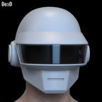 Daft Punk Silver / White Thomas Bangalter  Helmet | 3DPrintable Model STL #D444