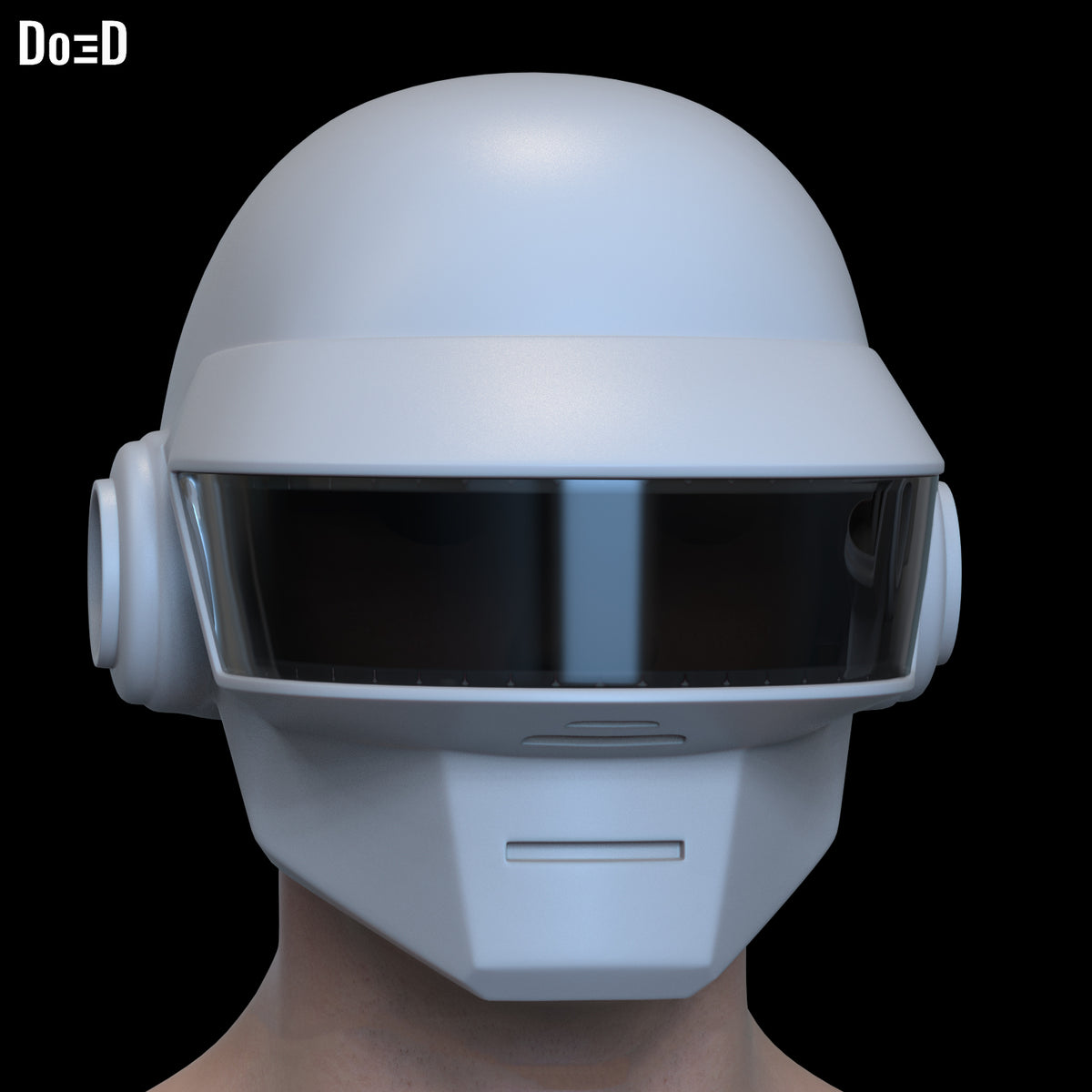 Daft Punk Silver / White Thomas Bangalter  Helmet | 3DPrintable Model STL #D444
