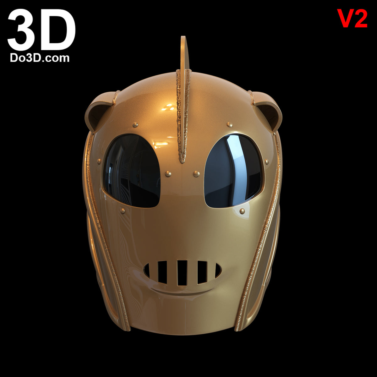 Rocketeer Helmet V2  |3D Printable Model #4931