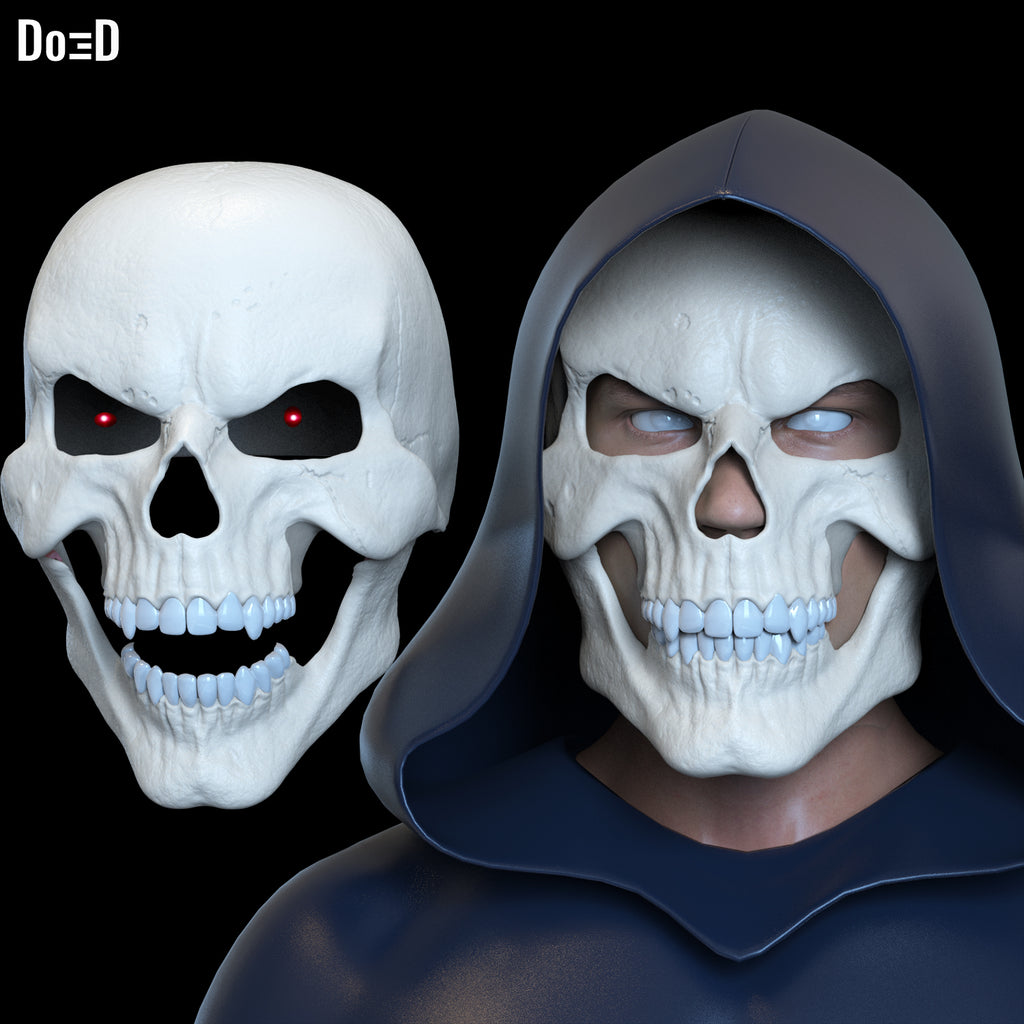 Skeletor Helmet + Collar Masters of the Universe Mask 3D Printable Model #MU773