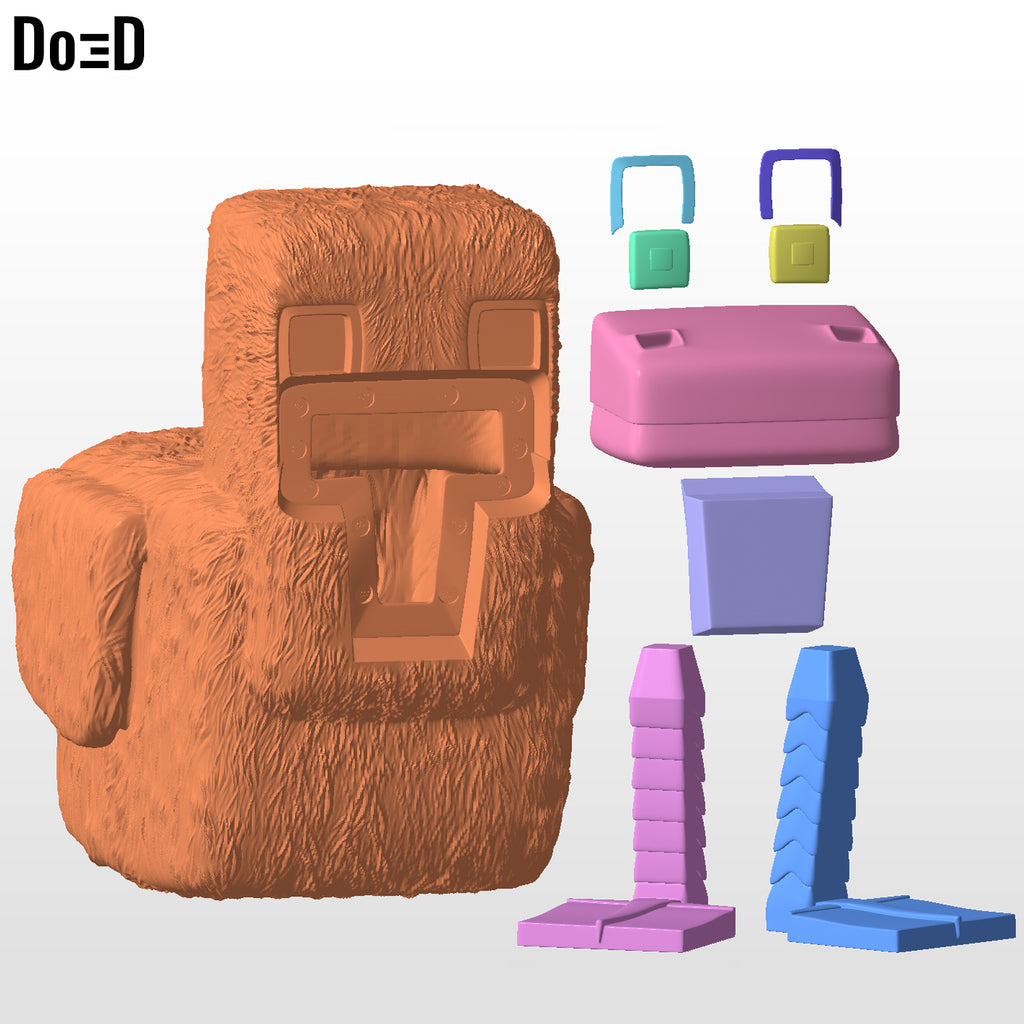 Bundle Steve's Lava Chicken Minecraft Movie | 3D Printable Model STL File #LC22