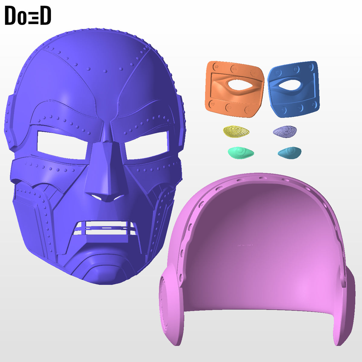 Doctor Doom Helmet Bilibili World Helmet Mask 3D Printable Model #BD24