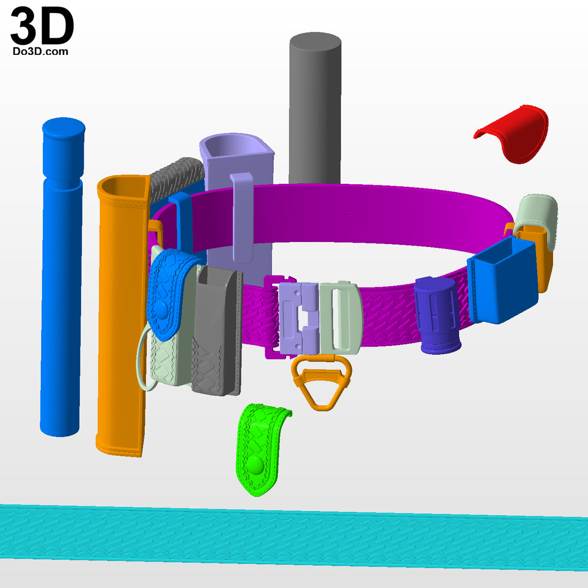 The Batman Utility Belt, Pocket, Pouch Boxes 3D Printable Model Print File #TB67