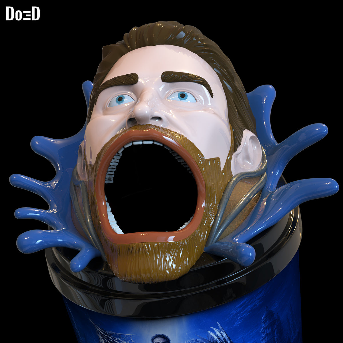 Deep Popcorn Bucket Container The Boys | 3D Printable Model STL Print File #DB15
