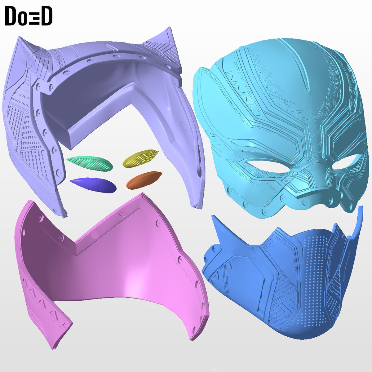 Black Panther Civil War Classic Premium Helmet | 3D Model Project #5284
