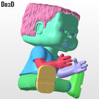 Angry Baby Zombie Statue Life Size or Any Scale Minecraft Movie 3D Model STL #BZ