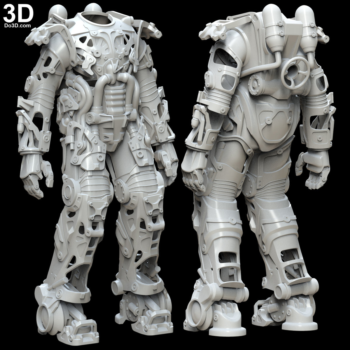 Fallout Power Armor Inner Parts and Structures Chassis | 3D Model Project #4843