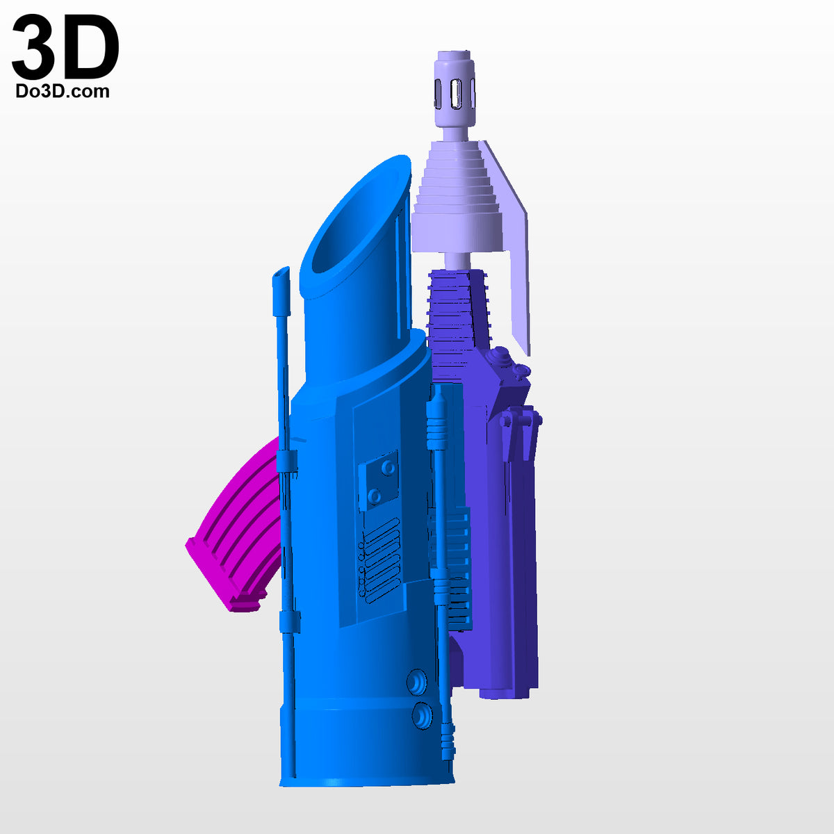 Robocop 1987 Gun Arm Hand Blaster | 3D Printable Model #2827