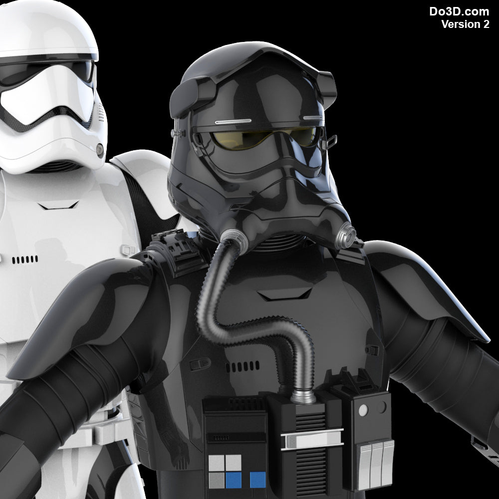 Tie Pilot Costume from Star Wars TFA | 3D Model Project #28