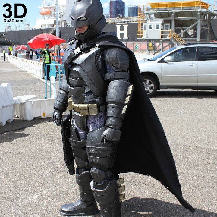 Armored Batsuit Batman v Superman BVS DOJ Helmet + Armor, 3D Printable Model #44