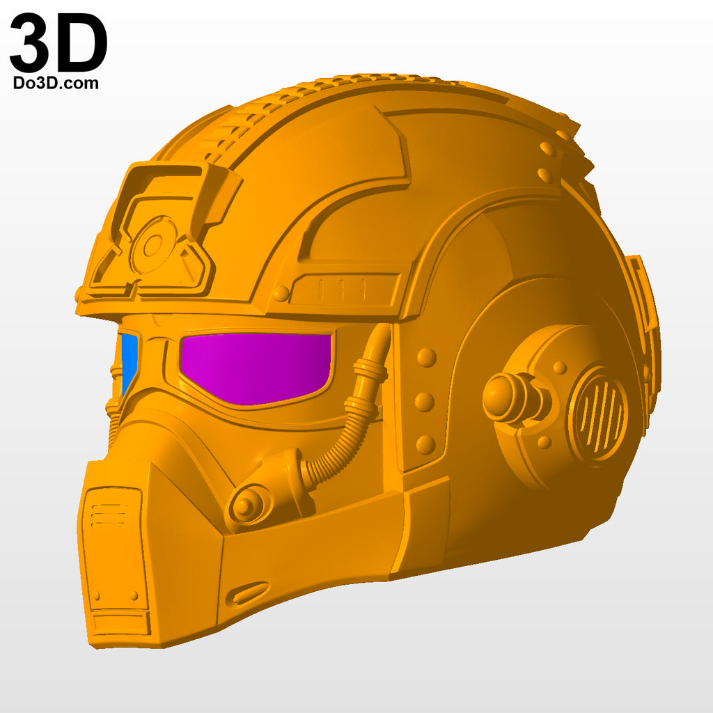 Anthony Carmine Helmet From Gears Of War | 3D Model Project #5557