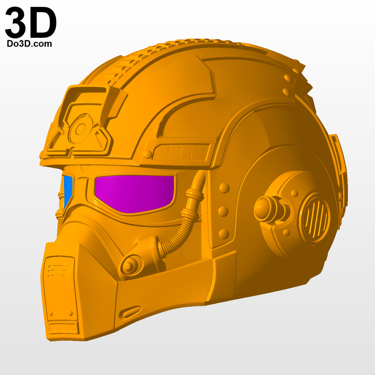Anthony Carmine Helmet From Gears Of War | 3D Model Project #5557