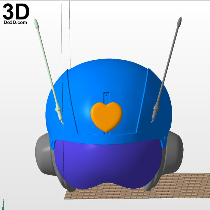SaiyaMan 2 Helmet Dragon Ball Saiyagirl Saiyawoman  | 3D Model Project #2673