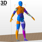 Articulated Action Figure Toy With Full Body Joints 3D Printable Model STL #1716