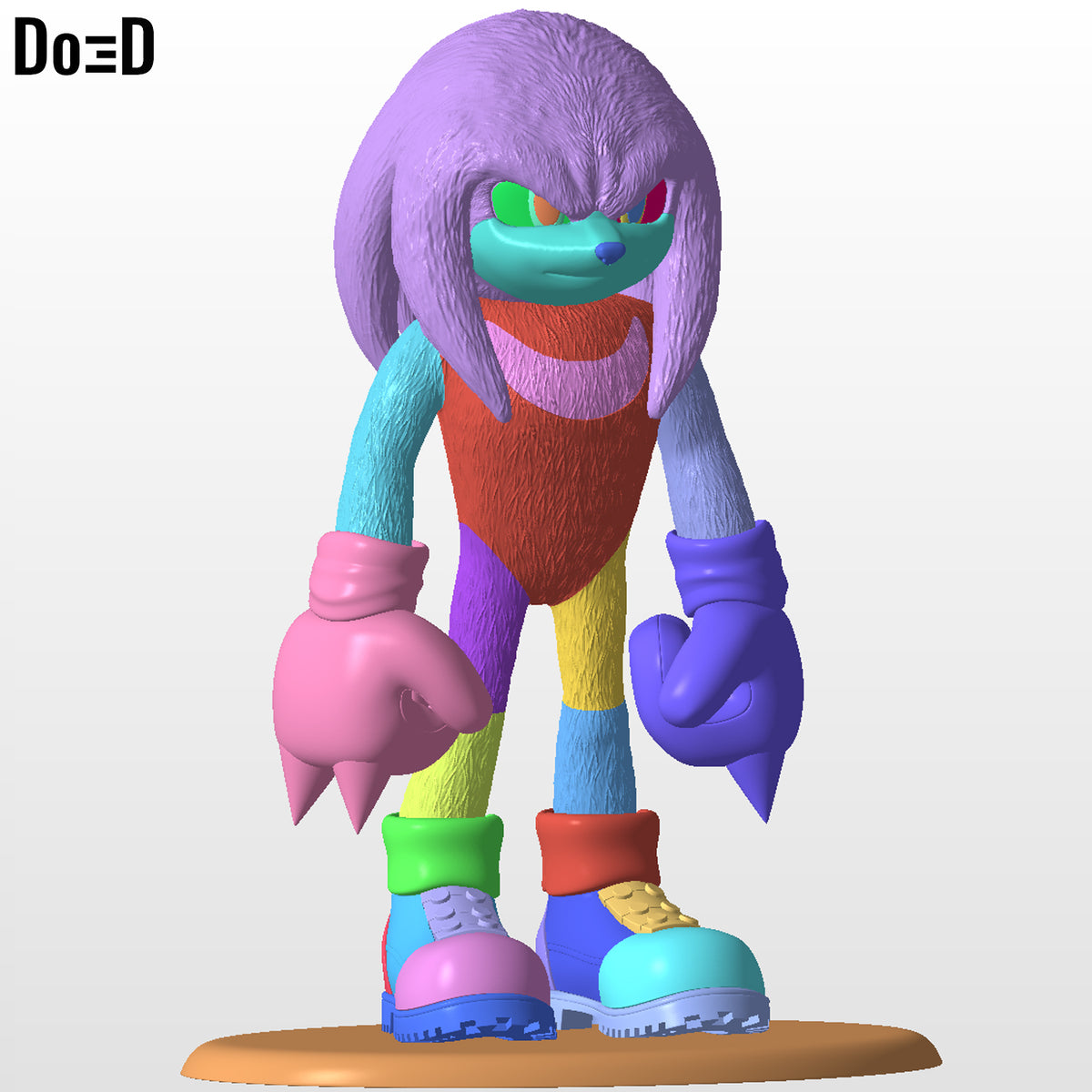 Knuckles Sonic 3 Statue | 3D Printable Model #SKS1