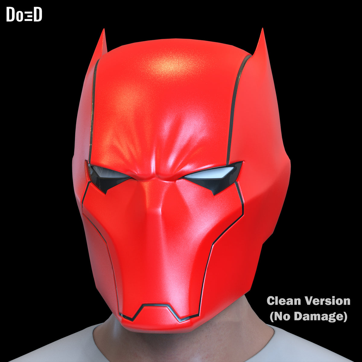 Red Hood Knight Fight Helmet | 3D Printable Model #RK329