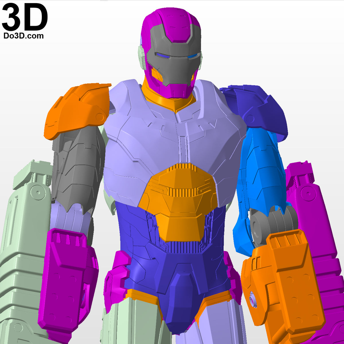 Iron Man Mark XXV Striker Full Body Armor Suit MK 25 | 3D Model Project #5403