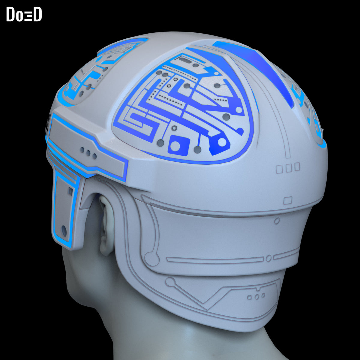 Tron 1982 Helmet OG Classic Alan Bradley | 3D Printable Model #OGT12