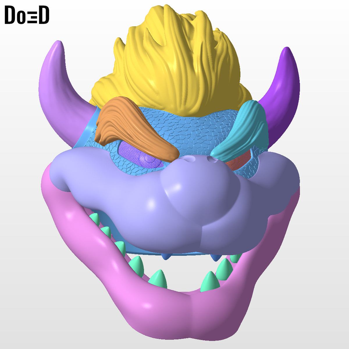 Bowser from Super Mario Helmet | 3D Printable Model #BM26