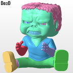 Angry Baby Zombie Statue Life Size or Any Scale Minecraft Movie 3D Model STL #BZ
