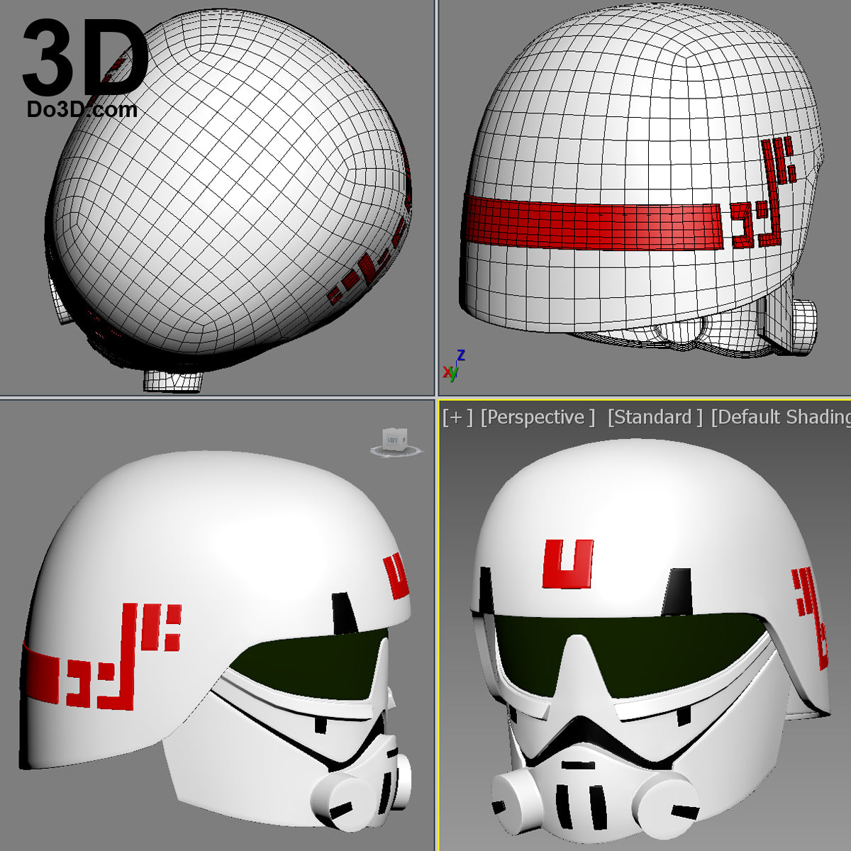 Imperial Cadet Star Wars Rebels Helmet | 3D Model Project #3078