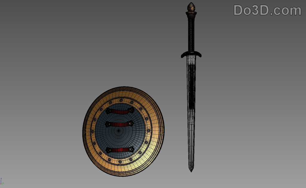 Wonder Woman Sword of Athena & Shield BVS | 3D Printable Model #526